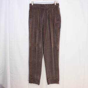 Gitano Vintage Brown Velour Pants High Rise 90s Mom‎ Core 12
